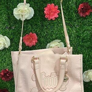Juicy Couture Light Pink Embossed Shoulder Bag
